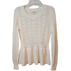 New With Tag Maison Jules Pearl Embellished Sweater sz L